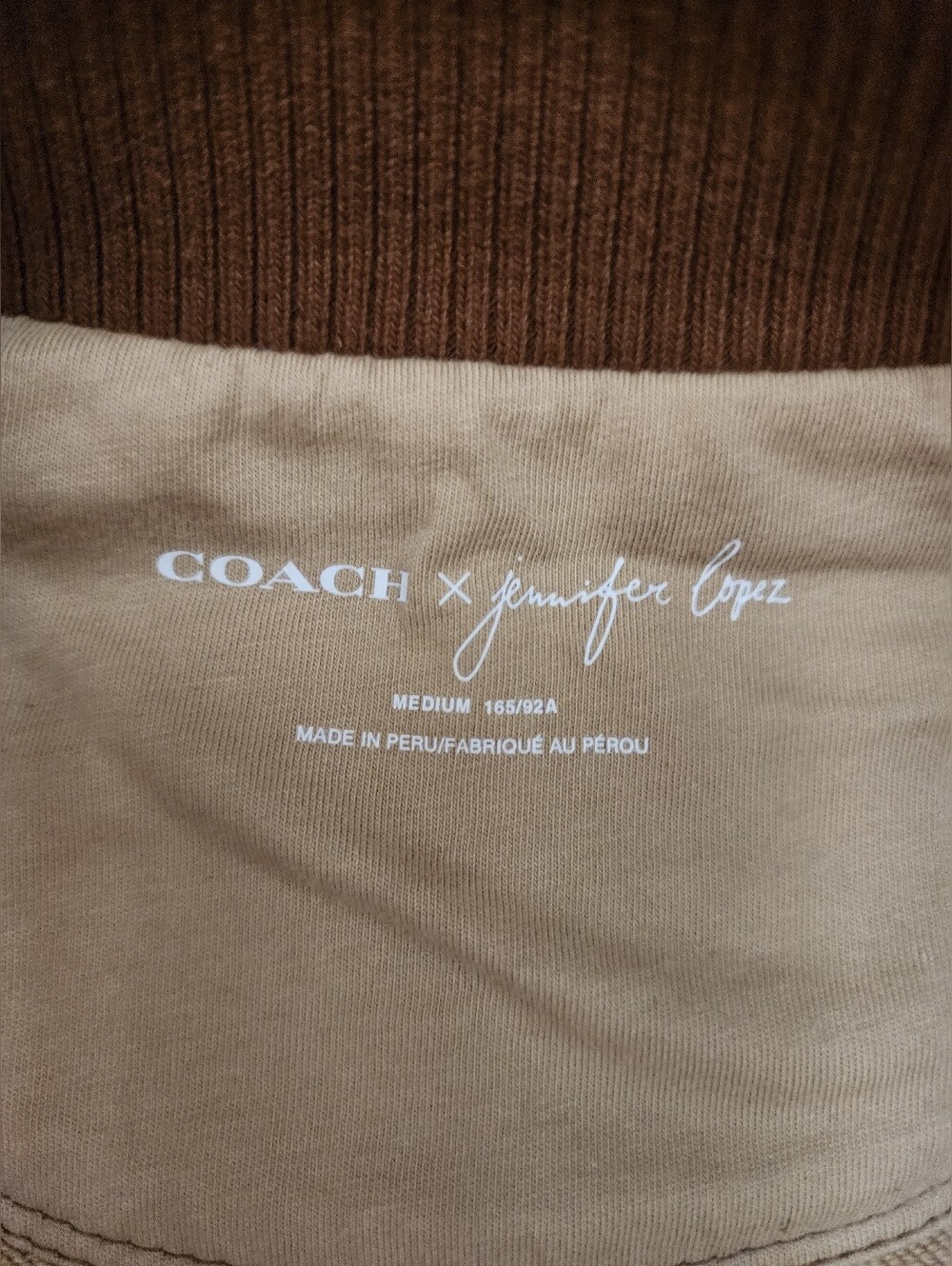 Coach x Jennifer Lopez Full Zip Logo Hoodie Jacket Signature Cotton Women M - Picture 5 of 11